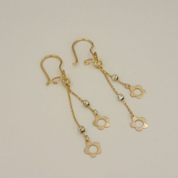 گوشواره آویز طرح گل 16487